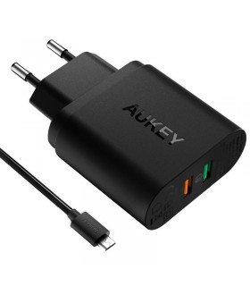 شارژر دیواری ۲ پورت آکی مدل Aukey Dual USB Charger PA-T13