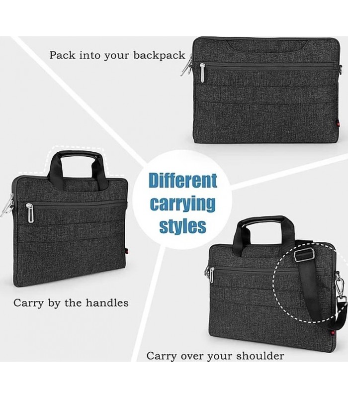 کیف شانه‌آویز لپتاپ ۱۳.۳ اینچی ویوو مدل WIWU City Commuter Bag-مشکی