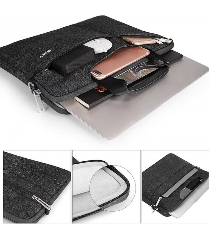 کیف شانه‌آویز لپتاپ ۱۳.۳ اینچی ویوو مدل WIWU City Commuter Bag-مشکی