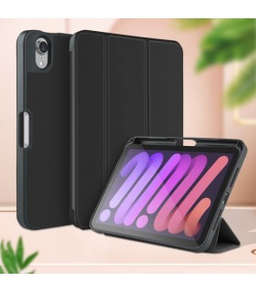 کیف کلاسوری آیپد مینی ۶ سایز ۸.۳ اینچی گرین مدل Green Premium Vegan Leather-مشکی