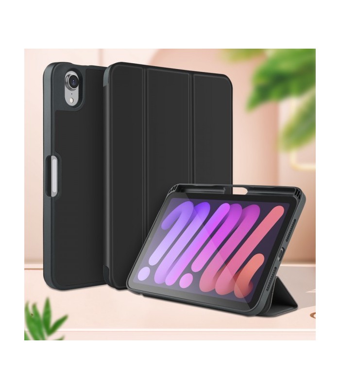 کیف کلاسوری آیپد مینی ۶ سایز ۸.۳ اینچی گرین مدل Green Premium Vegan Leather-مشکی