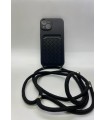 کیس محافظ بند دار مناسب iPhone 13-مشکی با بند مشکی