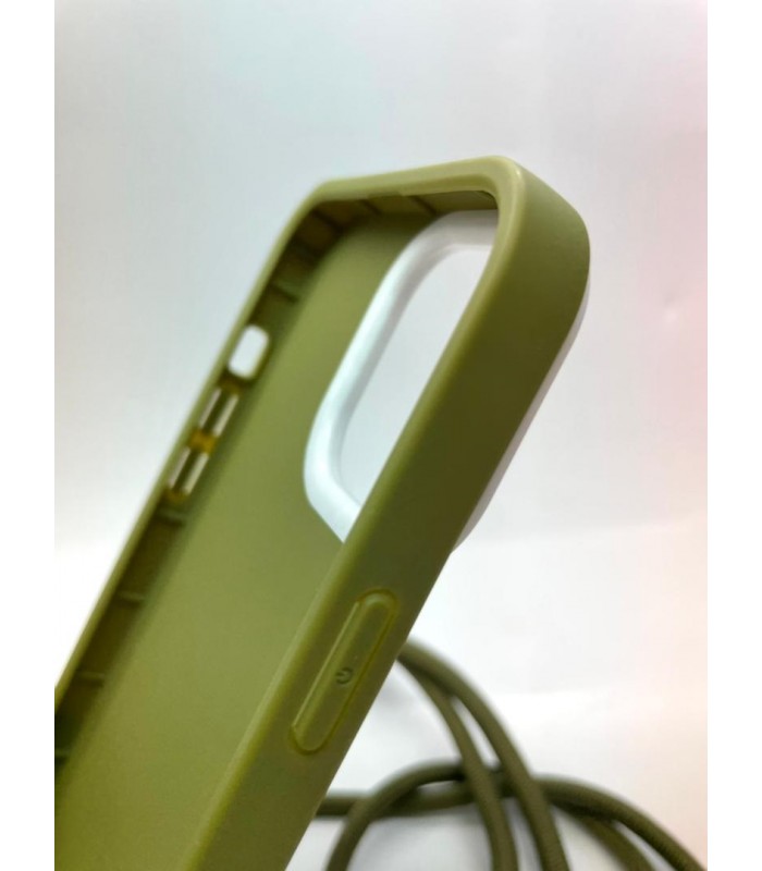 کیس محافظ بند دار مناسب iPhone 13 Pro-سبز با بند سبز