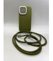 کیس محافظ بند دار مناسب iPhone 13 Pro-سبز با بند سبز
