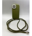 کیس محافظ بند دار مناسب iPhone 13-سبز با بند سبز