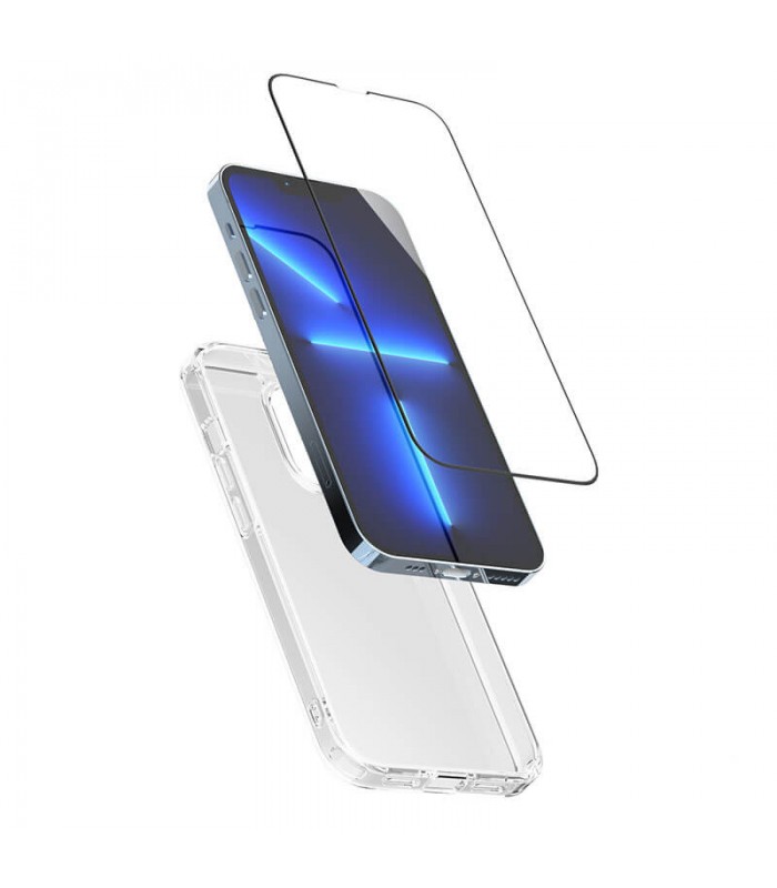 پک قاب و گلس گرین مناسب iPhone 13pro مدل Green 2 in 1Protection Pack