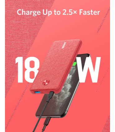 پاوربانک ۱۰۰۰۰ انکر مدل Anker PowerCore III Sense 10K-آبی-A1244H32