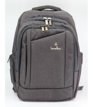 کوله پشتی طرح بنتون مدل C3598 رنگ طوسی تیره