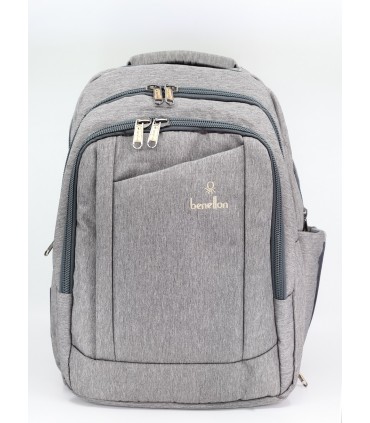 کوله پشتی طرح بنتون مدل C3598 رنگ طوسی روشن