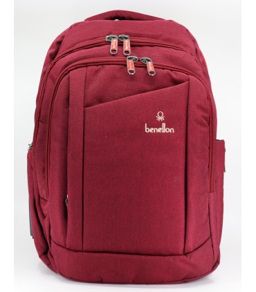 کوله پشتی طرح بنتون مدل C3598 رنگ قرمز