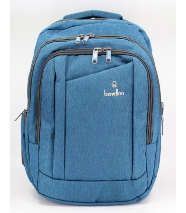 کوله پشتی طرح بنتون مدل C3598 رنگ آبی