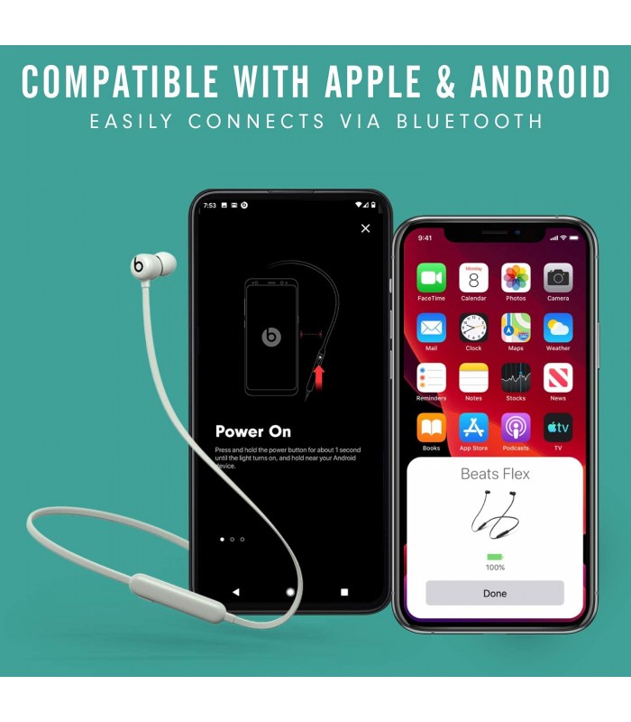 هدفون بی‌سیم توگوشی بیتس فلکس مدل Beats Flex | رنگ سفید