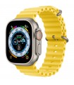 اپل واچ اولترا رنگ تیتانیوم با بند اوشن زرد - سایز ۴۹ میلی‌متر