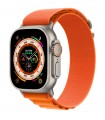 اپل واچ اولترا رنگ تیتانیوم با بند آلپاین لوپ نارنجی - سایز ۴۹ میلی‌متر