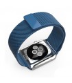 بند استیل اپل واچ مدل Milanese Loop رنگ آبی روشن برای مدل‌های ۴۴ و ۴۲ میلی‌متر - مشابه اصلی