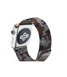 بند استیل اپل واچ مدل Milanese Loop رنگ چیریکی برای مدل‌های ۴۰ و ۳۸ میلی‌متر - مشابه اصلی