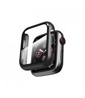 کیس و گلس اپل واچ لیتو مناسب Apple Watch Series 7/8/9 41mm مدل LITO Glass & Case-مشکی