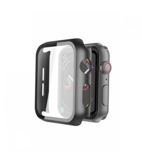 کیس و گلس اپل واچ لیتو مناسب Apple Watch Series 7/8/9 41mm مدل LITO Glass & Case-مشکی