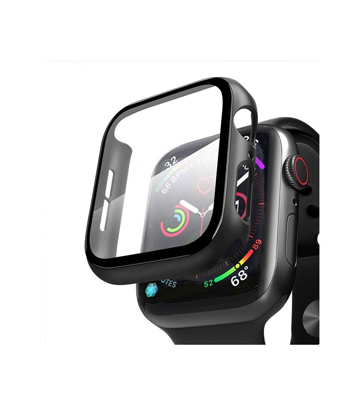 کیس و گلس اپل واچ لیتو مناسب Apple Watch Series 7/8/9 45mm مدل LITO Glass & Case-مشکی