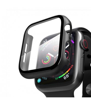 کیس و گلس اپل واچ لیتو مناسب Apple Watch Series 7/8/9 45mm مدل LITO Glass & Case-مشکی