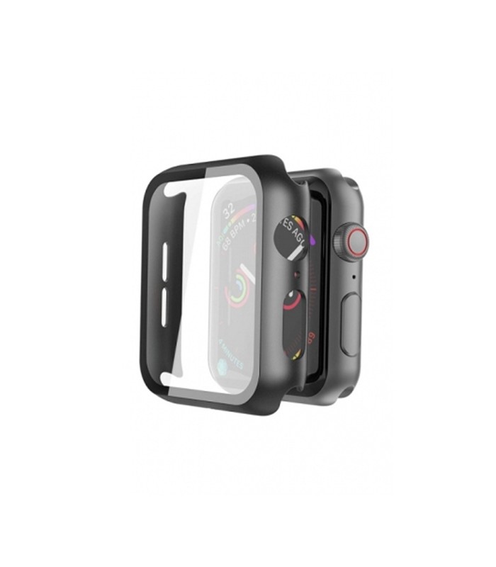 کیس و گلس اپل واچ لیتو مناسب Apple Watch Series 7/8/9 45mm مدل LITO Glass & Case-مشکی