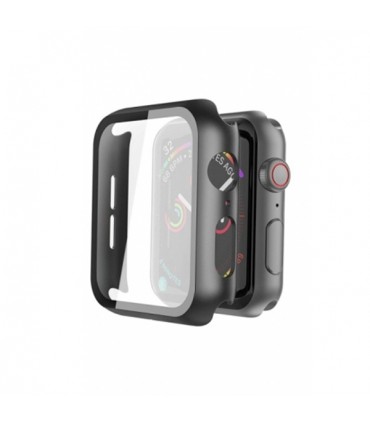 کیس و گلس اپل واچ لیتو مناسب Apple Watch Series 7/8/9 45mm مدل LITO Glass & Case-مشکی