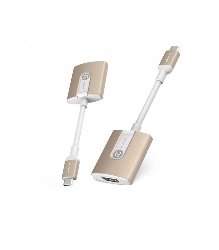 تبدیل USB-C به HDMI آدام المنتس مدل Adam Elements CASA H01 - رنگ طلایی