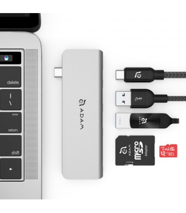 هاب ۵ پورت USB-C آدام المنتس مدل Adam Elements CASA HUB 5E