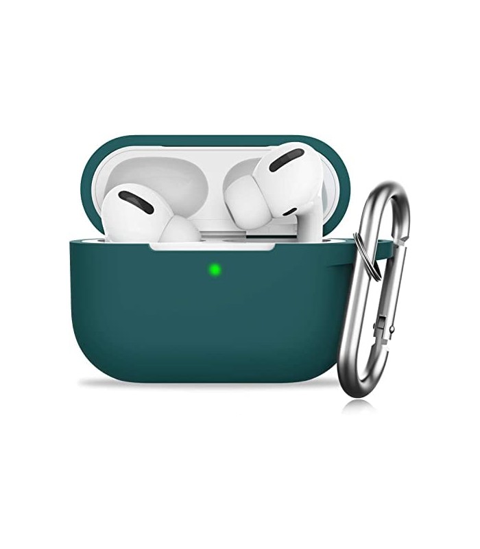 کاور سیلیکونی ایرپاد پرو مدل Airpods Pro Silicone Protection Case-سبز تیره