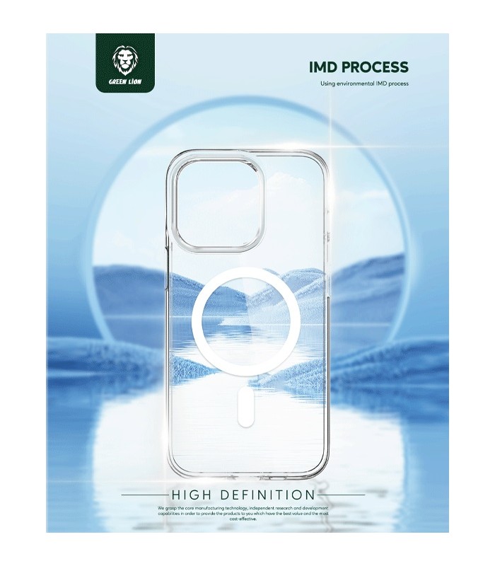 قاب مگ‌سیف گرین مناسب iPhone 14 Pro مدل Green Anti-Shock IMD MagSafe Case