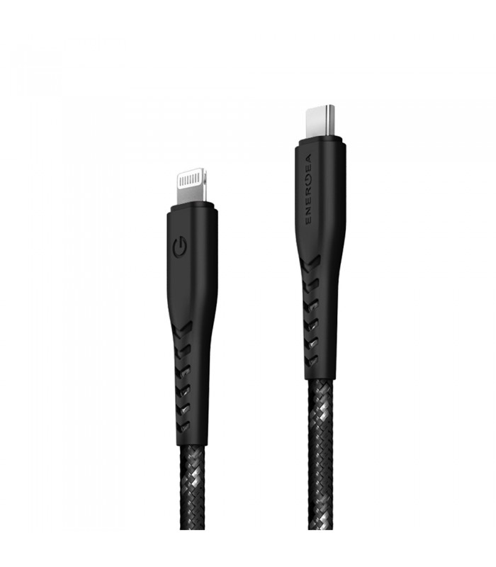 کابل شارژ ۳ متری USB-C به لایتنینگ Energea مدل Nyloflex C94-مشکی