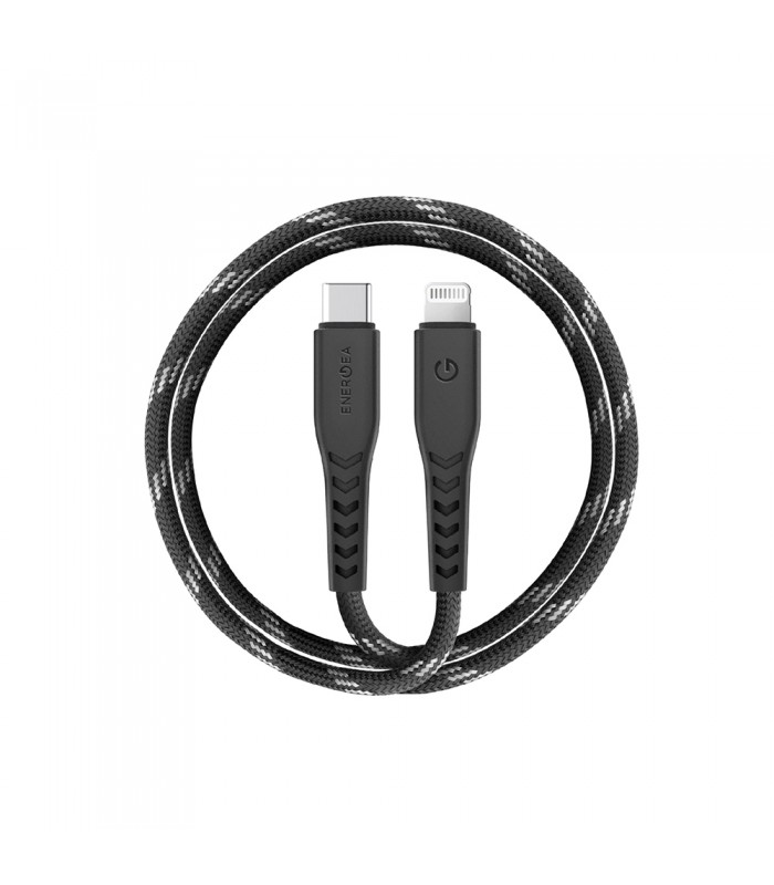 کابل شارژ ۳ متری USB-C به لایتنینگ Energea مدل Nyloflex C94-مشکی