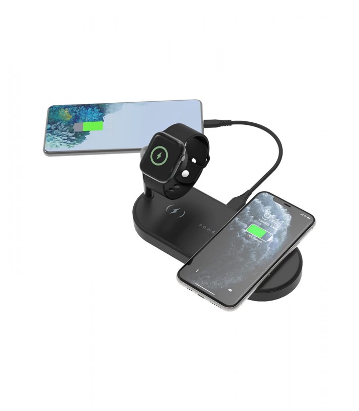 شارژر بی‌سیم ۴ در ۱ پاورولوژی مدل Powerology 4 in 1 Fast Charging Power Dock