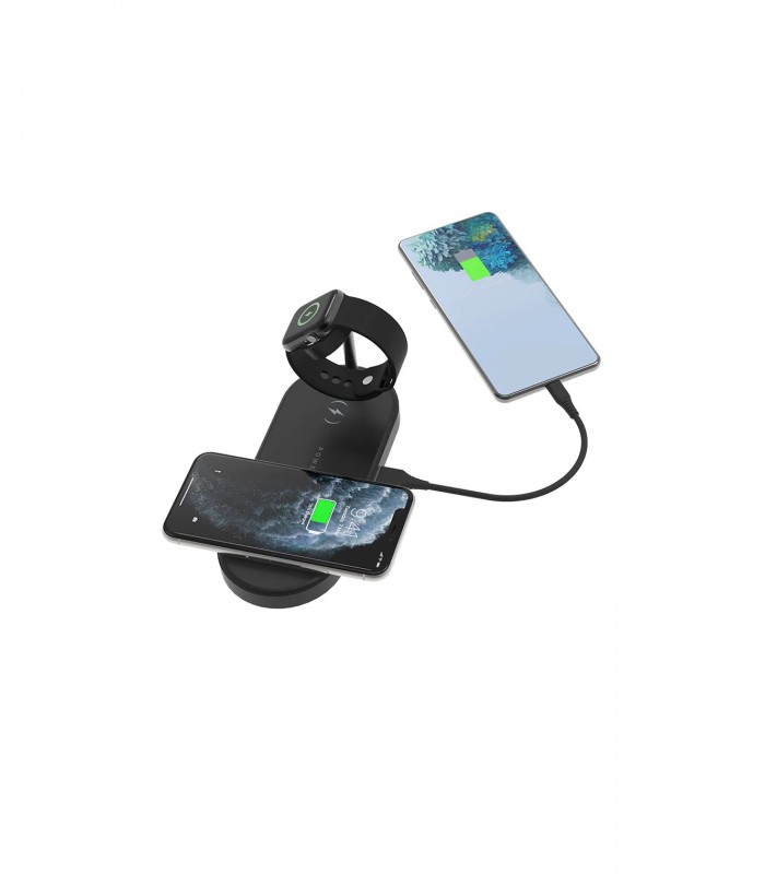 شارژر بی‌سیم ۴ در ۱ پاورولوژی مدل Powerology 4 in 1 Fast Charging Power Dock