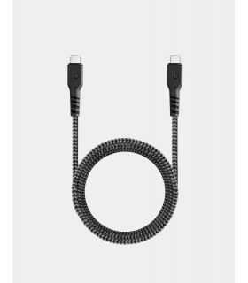 کابل شارژ ۱.۵ متری USB-C به USB-C Energea مدل Fibratough 5A-مشکی