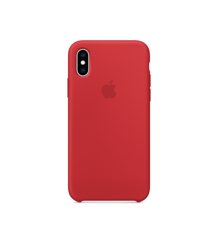 کیس سیلیکونی اپل مدل Silicone Case مناسب X/XS-مشابه اصلی-قرمز