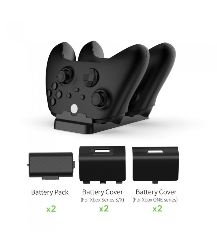 پایه شارژر و باتری شارژی ایکس باکس دابی مدل DOBE Charging Dock for X-Series S/X و X-One S/X-مشکی