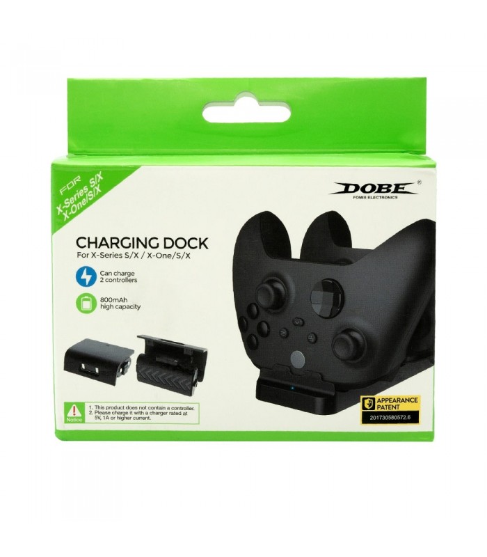 پایه شارژر و باتری شارژی ایکس باکس دابی مدل DOBE Charging Dock for X-Series S/X و X-One S/X-مشکی