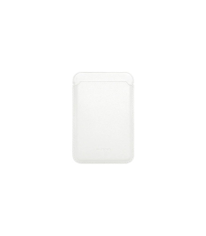 جاکارتی مگ سیف چرمی کی دو مدل K-Doo Leather Wallet MagSafe-سفید
