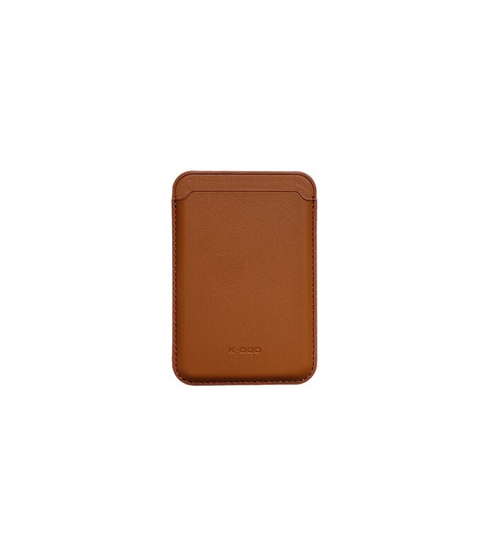 جاکارتی مگ سیف چرمی کی دو مدل K-Doo Leather Wallet MagSafe-قهوه‌ای
