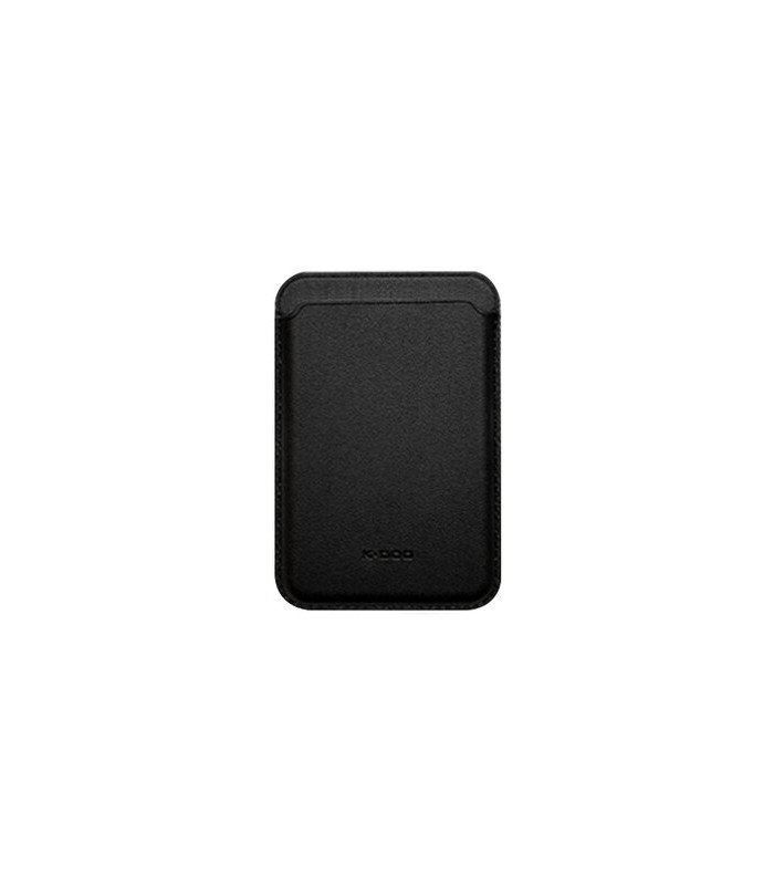 جاکارتی مگ سیف چرمی کی دو مدل K-Doo Leather Wallet MagSafe-مشکی