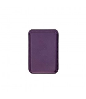 جاکارتی مگ سیف چرمی مدل iPhone Leather Wallet with MagSafe-بنفش-مشابه اصلی