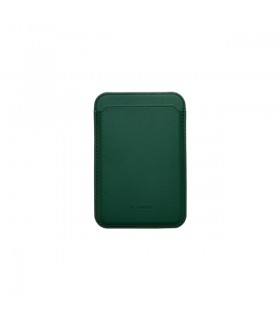 جاکارتی مگ سیف چرمی کی دو مدل K-Doo Leather Wallet MagSafe-سبز