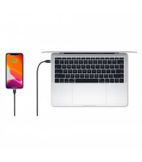کابل شارژ USB-C به لایتنینگ موفی مدل mophie 1m-مشکی