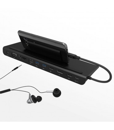 هاب ۱۱ پورت USB-C آدام المنتس مدل Adam Elements CASA Hub Pro USB-C 11 in 1