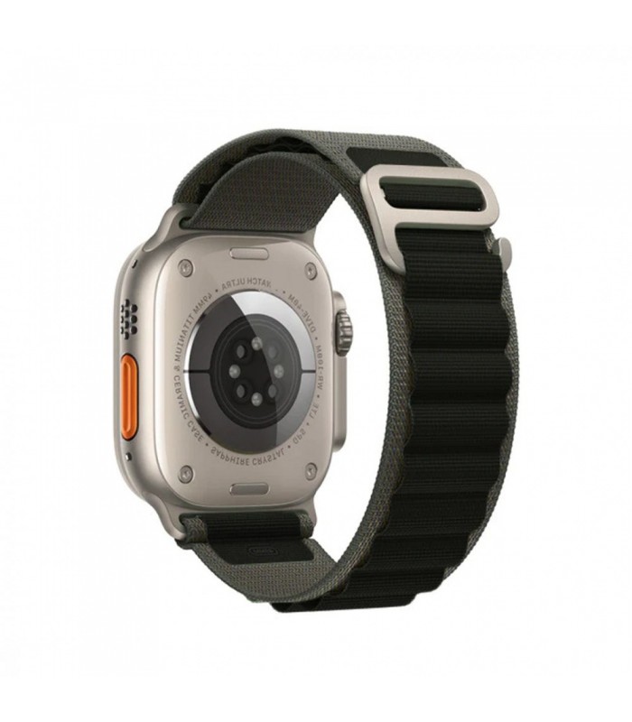 بند نایلونی اپل واچ  گرین مدل Green Alphine Loop Watchband 42/44/45/49mm-مشکی/سبز کد ۱