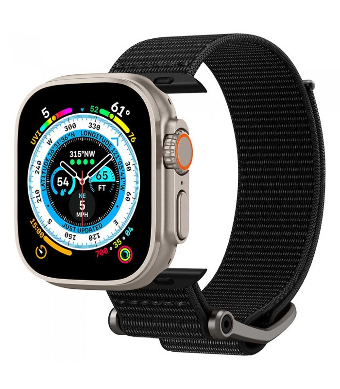 بند اپل واچ ۴۲/۴۴/۴۵/۴۹ میلی‌متری اسپیگن مدل Spigen DuraPro Flex WatchBand-مشکی-AMP02465