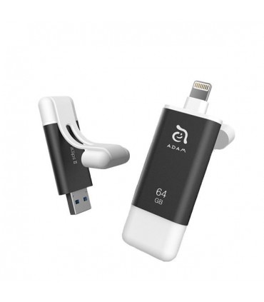فلش مموری آدام المنتس مدل Adam Elements iKlips II ظرفیت ۶۴ گیگابایت رنگ مشکی