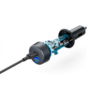 شارژر فندکی انکر مدل Anker PowerDrive PD+ 2 A2732PF2 رنگ مشکی
