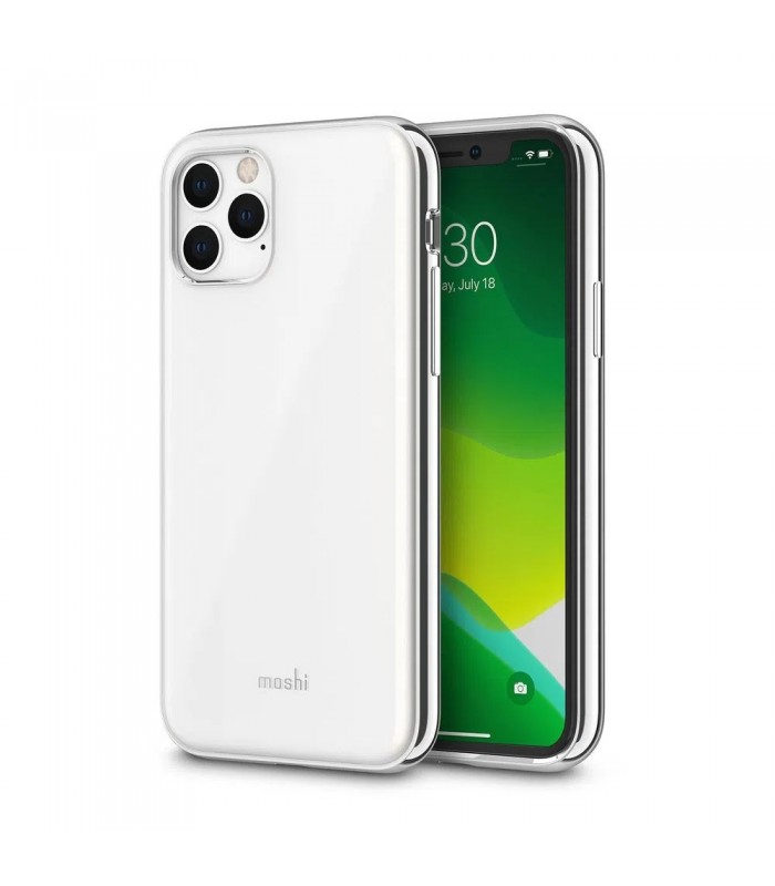 کیس ضد ضربه موشی مناسب iPhone 11 Pro مدل Moshi iGlaze-سفید صدفی